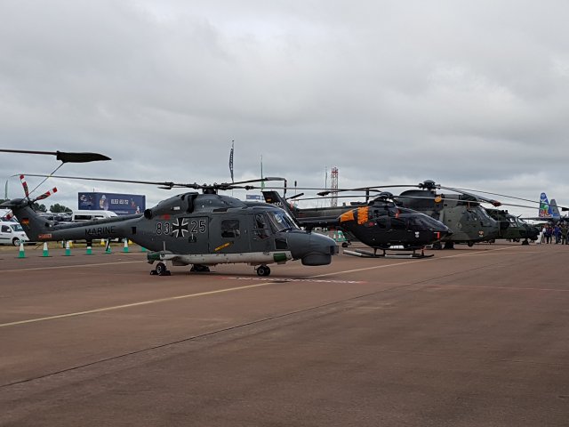 Koptereita, ensimmäisenä Saksan Navyn Westland Lynx Mk88A, 83+25