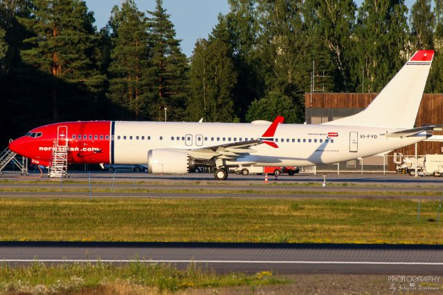 EI-FYD Norwegian B737-800 MAX, tämäkin oli uutukainen.