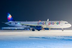 SP-HAW Small Planet Airlines Poland Airbus A321-200, 26.12.2017