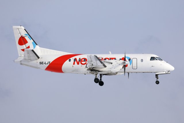 NextJet Saab 340 SE-LJT eilen Tukholmasta finaalissa 12