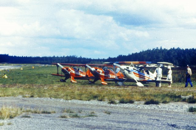 Christen Eagle II OH-XEA, Pitts S-1 Special OH-XPB & Pitts S-1 Special OH-XPA EFHN 1981