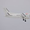 YL-RAF RafAvian Saab 340B laskussa 12:lle puoliltapäivin.