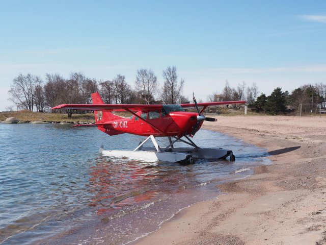 Cessna TU206G Turbo Stationair OH-CHZ Hanko 2015-04-25