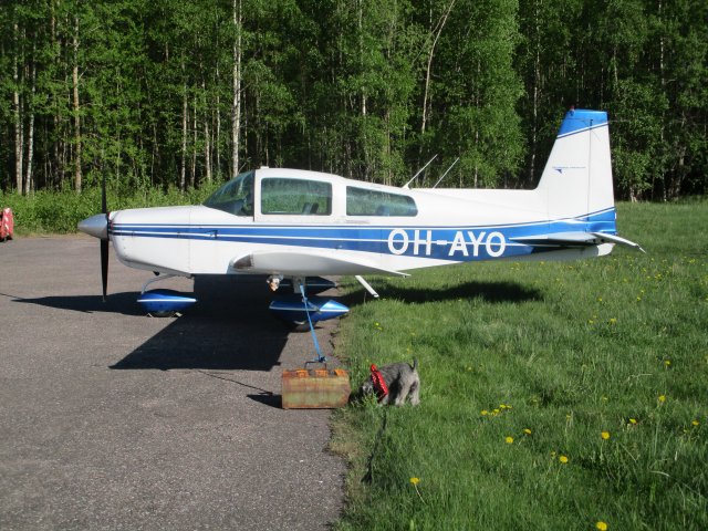 Grumman-American AA-5 Traveler OH-AYO EFHN 2018-05-21