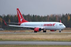 Corendon B737-800 TC-TJO paluukeikalla Antalyasta tänään