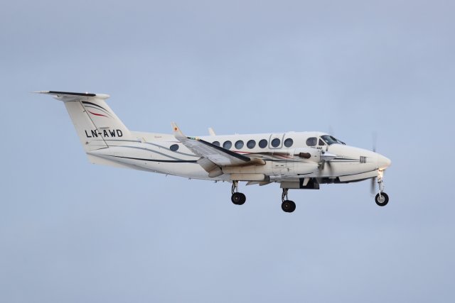 LN-AWD Beechcraft King Air 350 tänään finaalissa 12