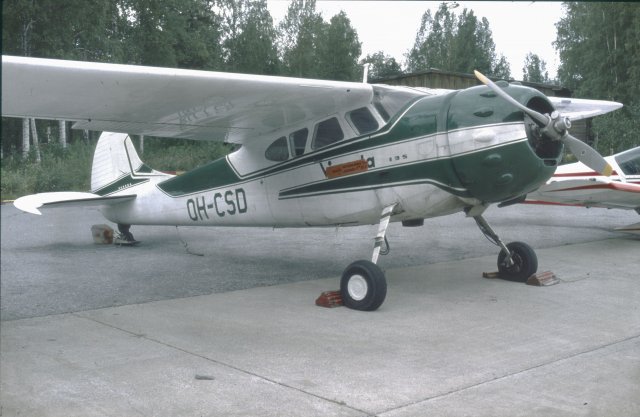 Cessna 195B OH-CSD EFKU 1979-08