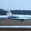 N127GG Gulfstream 5 poikkesi tänään 12.12. aamuhämärissä.