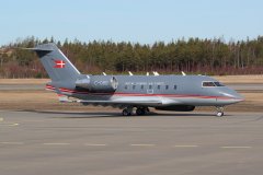 2.4.2019 Tanskan ilmavoimien CL604 Challenger C-080