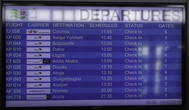 Togo - Lomé Tokoin International Airport (LFW)