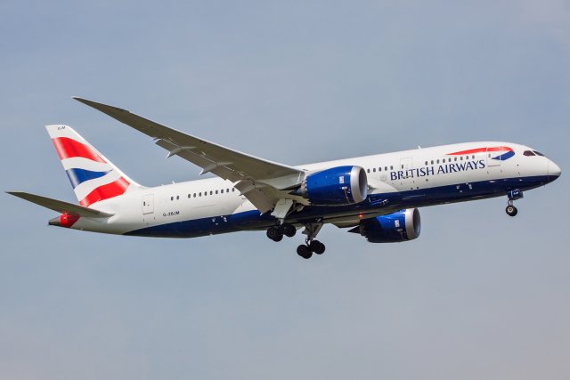 British Airways Boeing 787-8 Dreamliner G-ZBJM