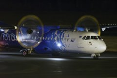 Nordican ATR pyörittää pimeässä