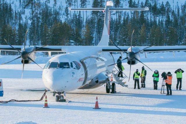 F-WWEV. Kuvaukset käynnissä.