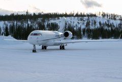 N302AK. Bombardier Global 6000. 22.2.2020. Teterborosta Ivaloon.