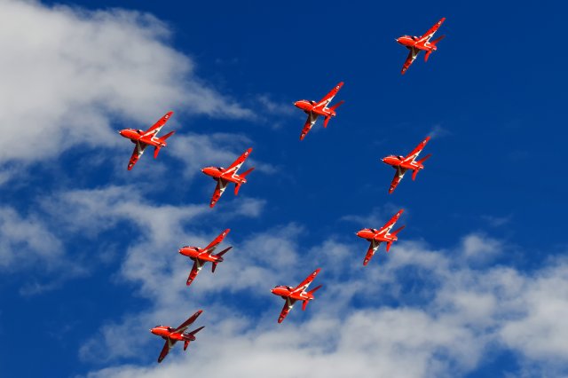 RAF Red Arrows 29.8.2020