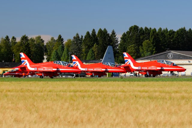 RAF Red Arrows lähtö 31.8.2020