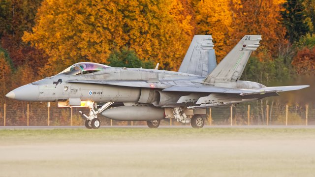 HN-424 -  McDonnell Douglas F/A-18C Hornet - Suomen Ilmavoimat - 4.10.2022