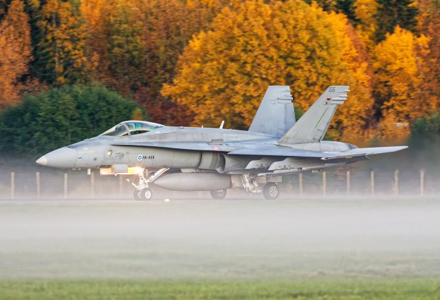 HN-455 - McDonnell Douglas F/A-18C Hornet - Suomen Ilmavoimat - 4.10.2022