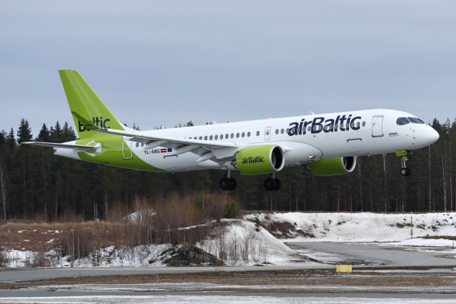 YL-ABG Airbus A220-300 23.3.2023