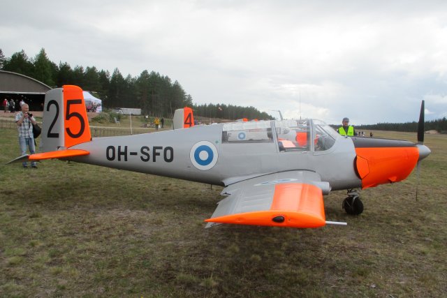 Saab 91D Safir OH-SFO EFJM 2023-07-22