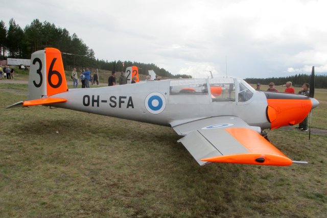 Saab 91D Safir OH-SFA EFJM 2023-07-22