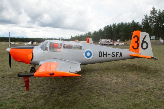 Saab 91D Safir OH-SFA EFJM 2023-07-22