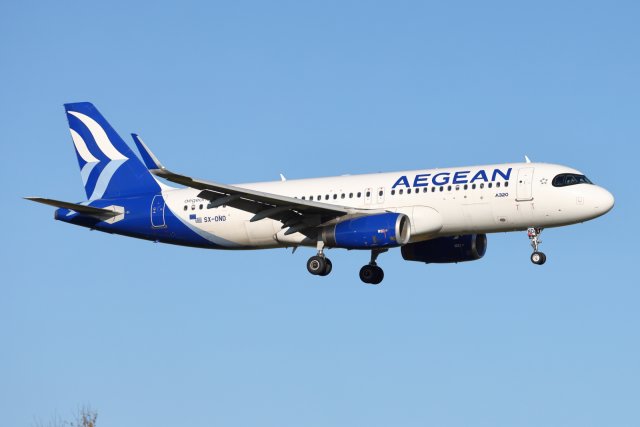 SX-DND Aegean Airlines Airbus A320 20.10.2023