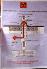 Antonov An-2TP Safety Card / LY-ABY