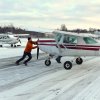 OH-KLS Cessna 152 II / BF-Lento / Pushback into parking spot