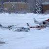 Helsinki-Malmi Airport / snowy apron / OH-COO